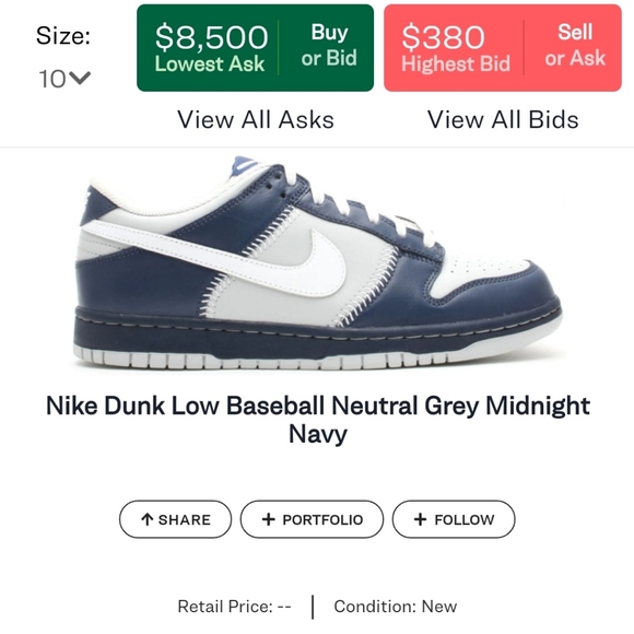 Rare 2005 Nike vintage Dunk low baseball men\'s 12 main image 6